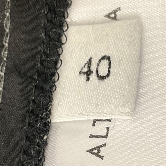 ALTUZARRA BLACK TWEED EMMETT PLEATED TAPERED PANTS - Picture 5 of 5